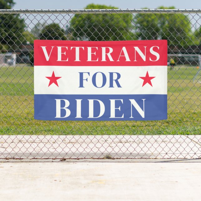 Veterans For Joe Biden President 2024 Banner (Insitu)