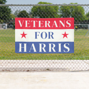 Veterans For Kamala Harris President 2024 Banner