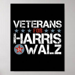 Veterans For Kamala Harris Tim Wheimer 2024 Vets U Poster