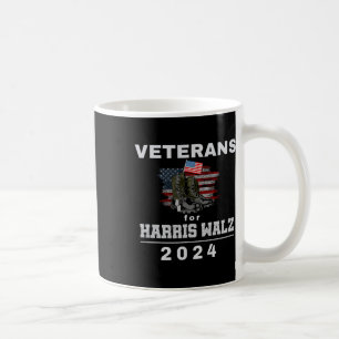 Veterans For Kamala Wheimer Us Flag 2024 Campaign  Coffee Mug
