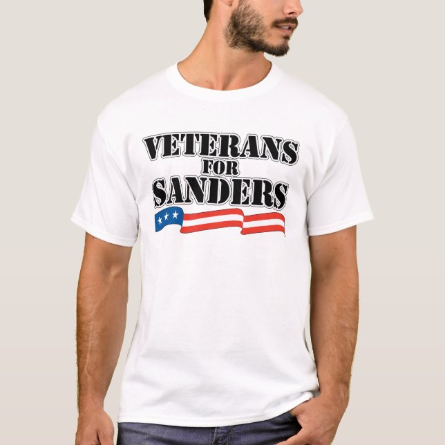 Veterans for Sanders T-Shirt (Front)