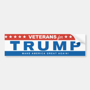 Veterans for Trump 2016 Bumper Sticker