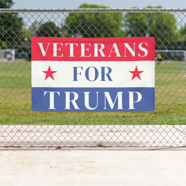 Veterans For Trump 2024 | Vote republican Banner (Insitu)