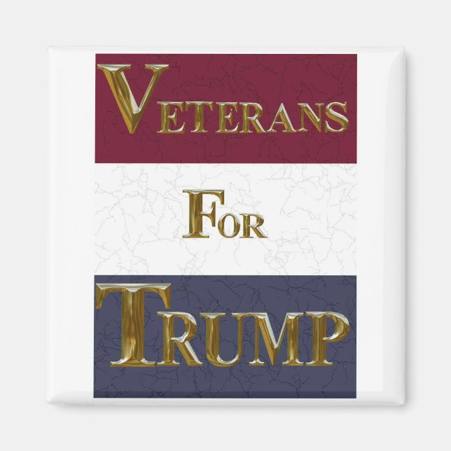 VETERANS FOR TRUMP MAGNET (Front)
