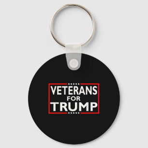 Veterans For Trump President Election 2024  Key Ring