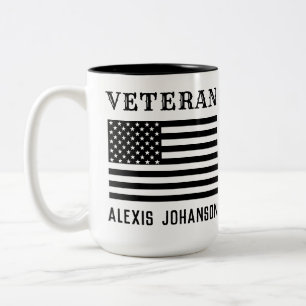 Veterans Mug   Patriotic Coffee Cup for Military