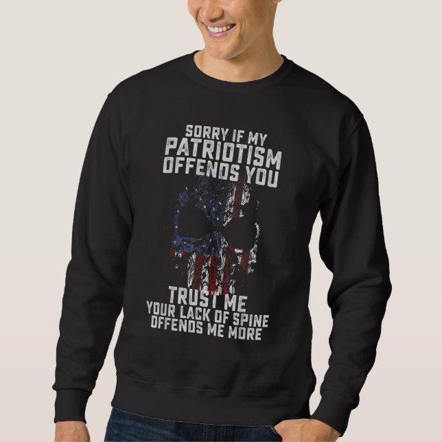 Veterans Patriotism Proud Veteran Dad Grandpa Sweatshirt (Front)
