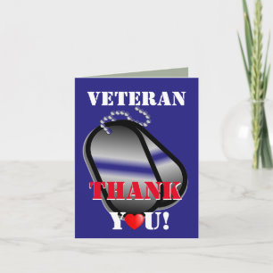 Veterans Thank You Card