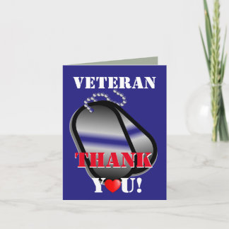 Veterans Thank You Card