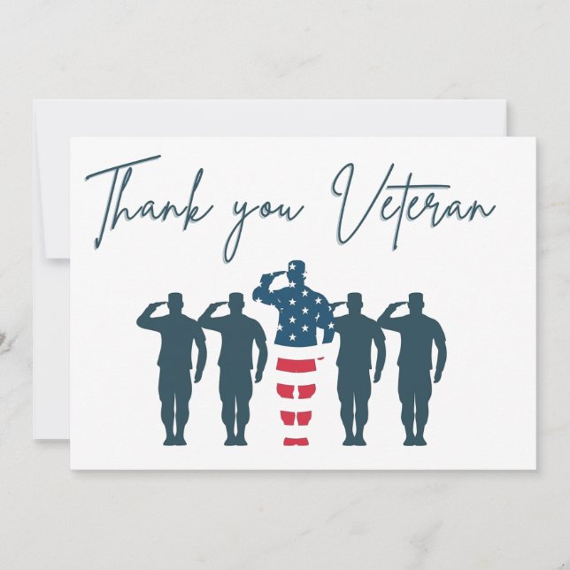 Veterans Thank You | Patriotic Appreciation (Front)