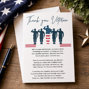 Veterans Thank You Patriotic Appreciation Card