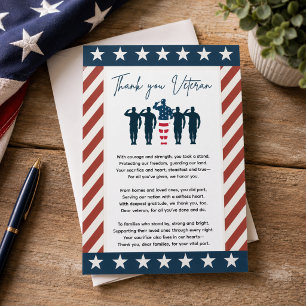 Veterans Thank You Patriotic Appreciation Card