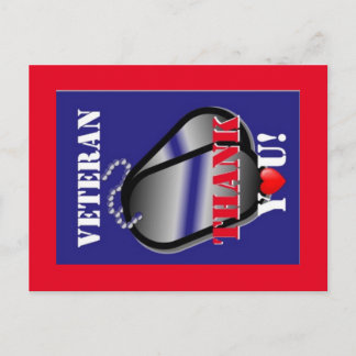 Veterans Thank You Postcard