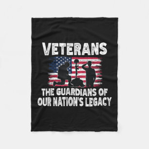 Veterans The Guardians Of Our Nations Legacy Fleece Blanket