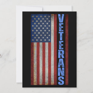 VETERANS USA FLAG 4TH OF JULY HOLIDAY CARD