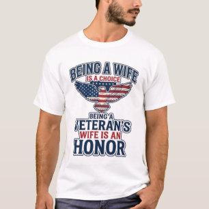 Veterans Wife Honour Patriotic Eagle Shirt