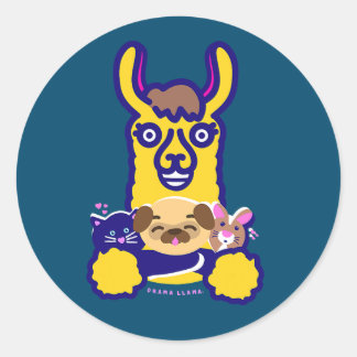 Veterinarian Animal Who Loves Dog Classic Round Sticker