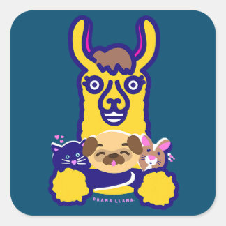 Veterinarian Animal Who Loves Dog Square Sticker