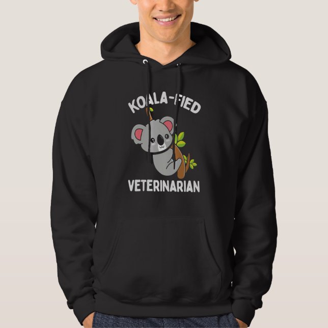 Veterinarian Appreciaton Koalafied Vet School Koal Hoodie (Front)
