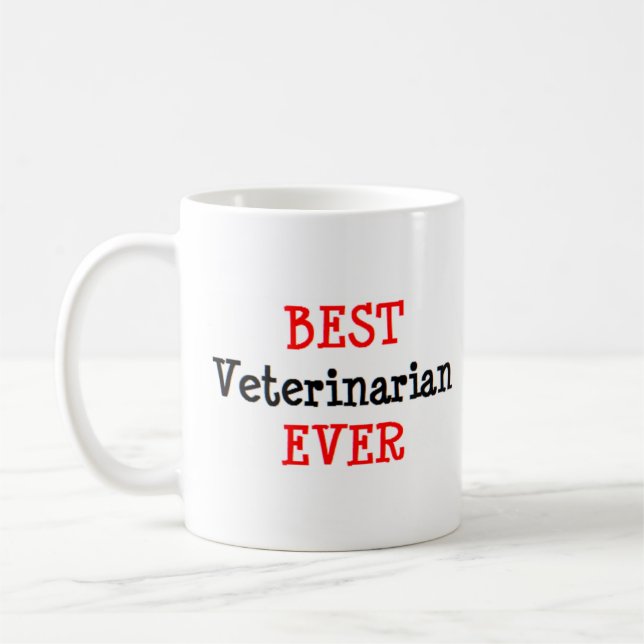 veterinarian, best coffee mug (Left)