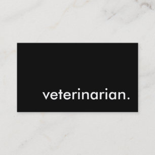 veterinarian. business card