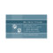 Veterinarian Business Card Denim Blue Paws