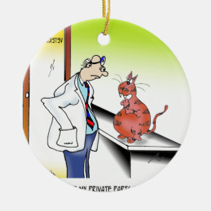 Veterinarian Cartoon 9480 Ceramic Ornament