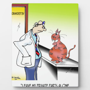 Veterinarian Cartoon 9480 Plaque