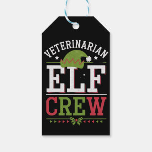 Veterinarian Christmas Elf Veterinary Technician  Gift Tags