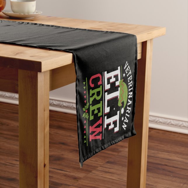 Veterinarian Christmas Elf Veterinary Technician  Short Table Runner (In Situ)