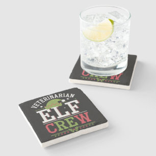 Veterinarian Christmas Elf Veterinary Technician  Stone Coaster