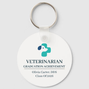 Veterinarian Custom Name Since Year Key Ring