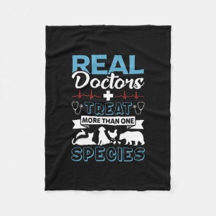 Veterinarian Design For Men Women Veterinary Pet Fleece Blanket