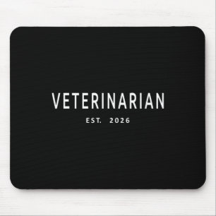 Veterinarian Est. 2026 Veterinary Animal Doctor Ve Mouse Pad