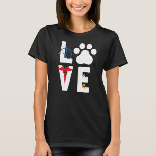 Veterinarian For Women Men Kids Love Animals T-Shirt