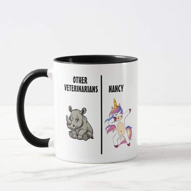 Veterinarian gift, Personalised Veterinarian  Mug (Left)