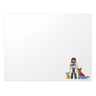 Veterinarian Girl - Dark Notepad