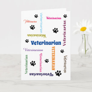Veterinarian Graduation Card