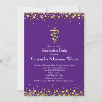 Veterinarian Graduation Purple Gold