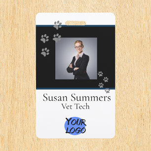 Veterinarian Groomer Pet Dog Cat Business ID Badge