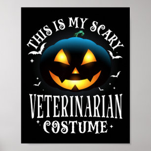 Veterinarian Halloween Matching Pajama Costume Poster