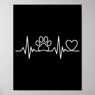 Veterinarian love vet tech poster