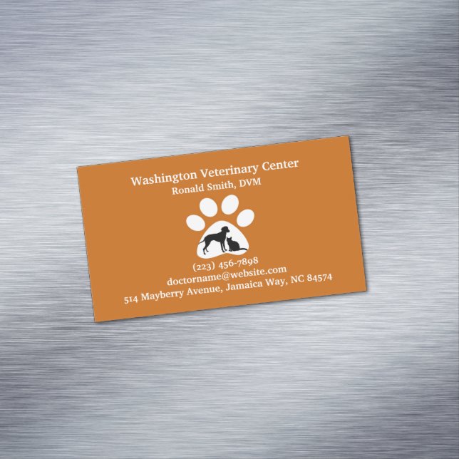 Veterinarian Magnetic Business Card (In Situ)
