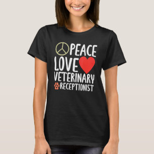 Veterinarian Medicine Vet Tech Veterinary Recept T-Shirt