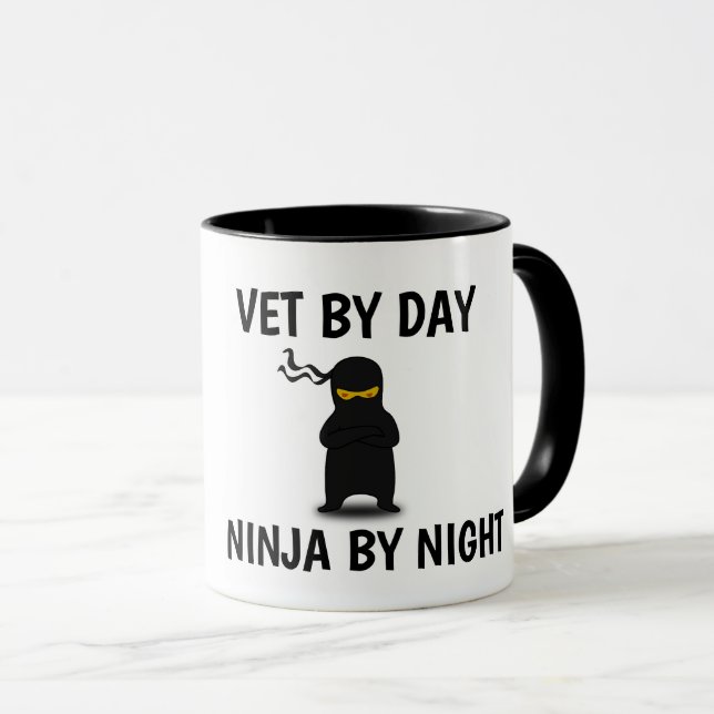 VETERINARIAN NINJA COFFEE MUG (Front Right)