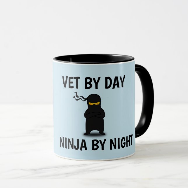 VETERINARIAN NINJA COFFEE MUGS (Front Right)