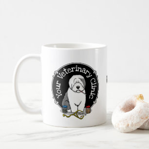 Veterinarian Old English Sheepdog Grey 1 Cute Vet Coffee Mug