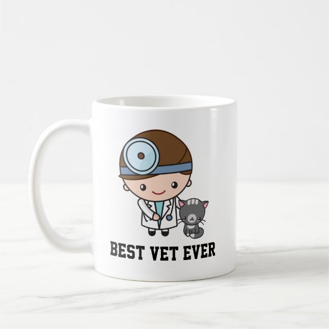 Veterinarian or Vet Tech Gift Coffee Mug (Left)