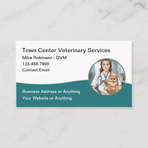 Veterinarian Pet Care Services Business Card