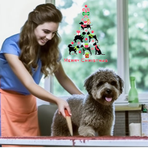 Veterinarian Pet Shop Dog Merry Christmas Tree  